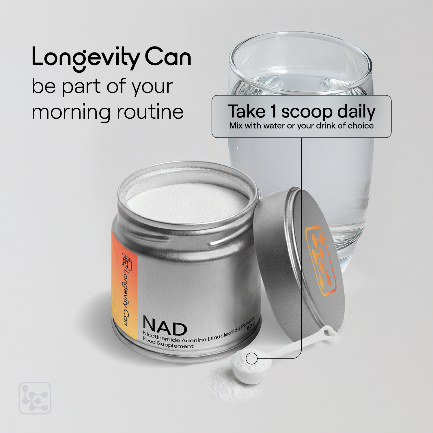 NAD Powder | Nicotinamide Adenine Dinucleotide for Cellular Energy Support