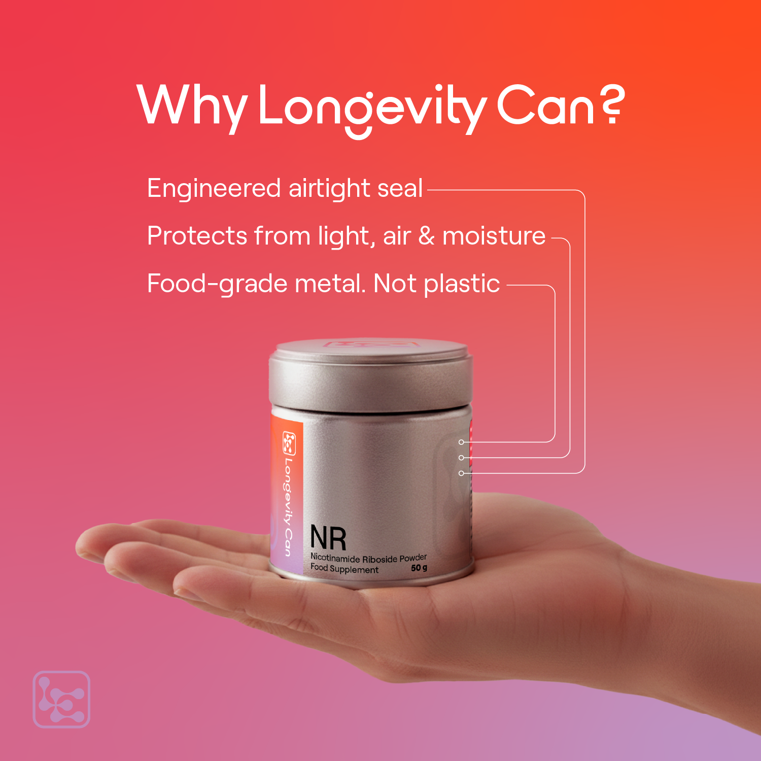 Nicotinamide Riboside Powder 50g | NR for Healthy NAD+ and Cellular Energy Support