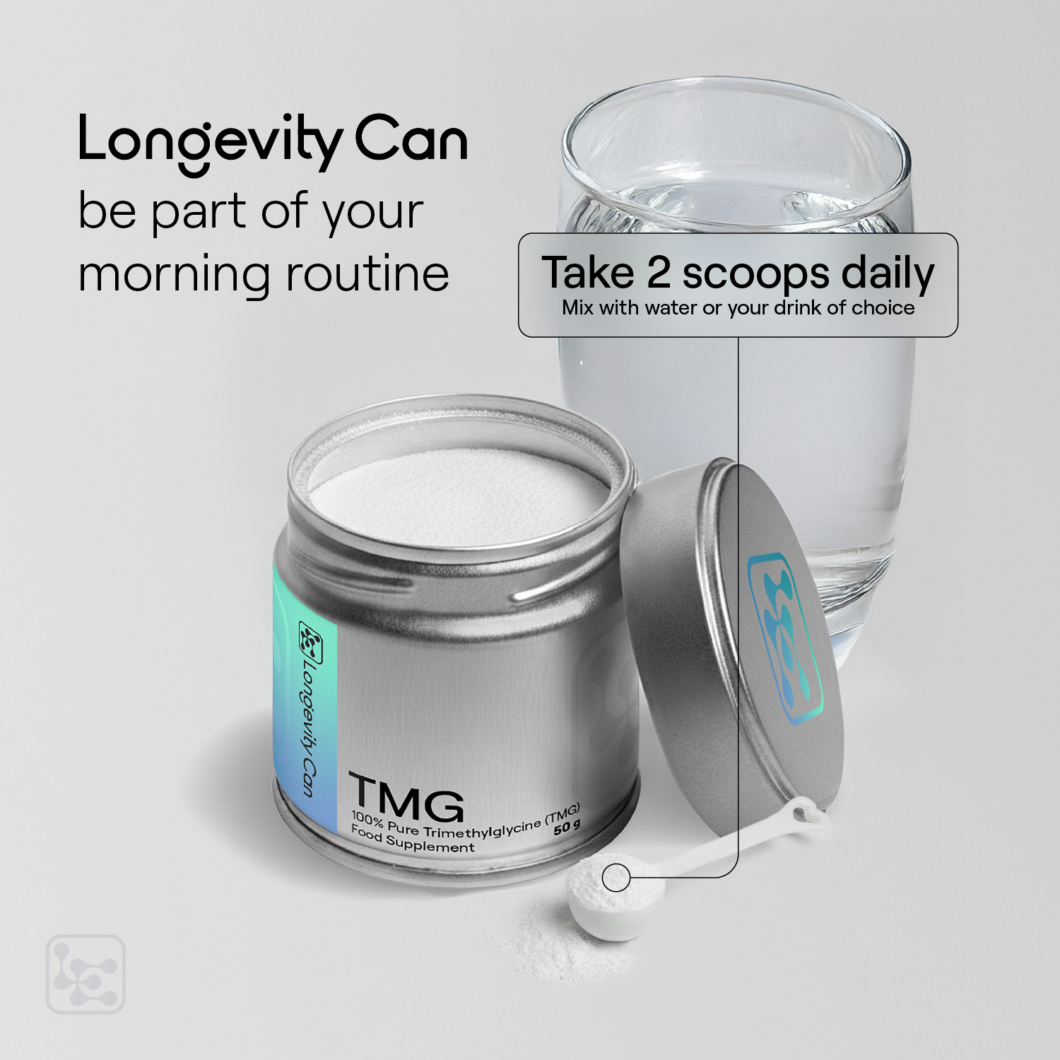TMG Powder 50g | Trimethylglycine (Betaine) for Methylation and Cellular Support